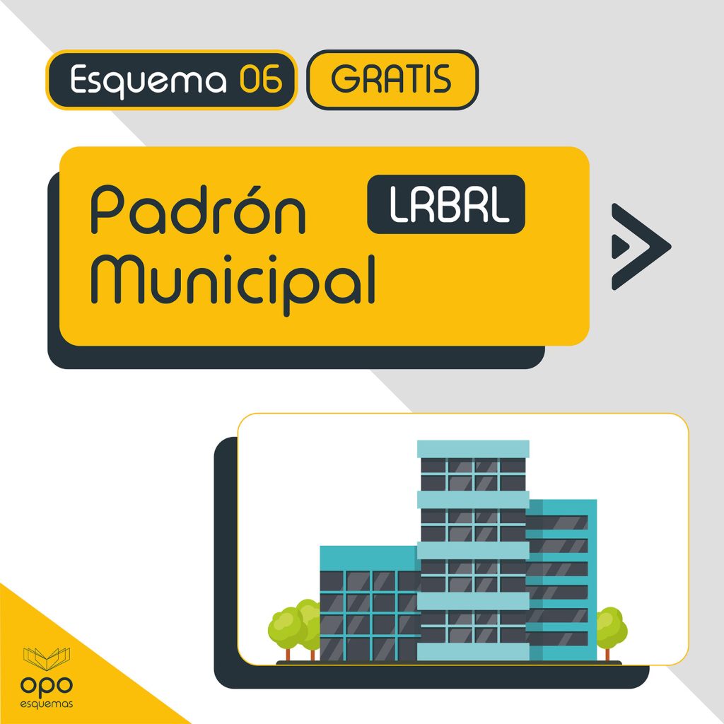 esquemas-oposiciones-padrón-municipal-ley-reguladora-de-bases-de-régimen-local-7-1985-lrbrl